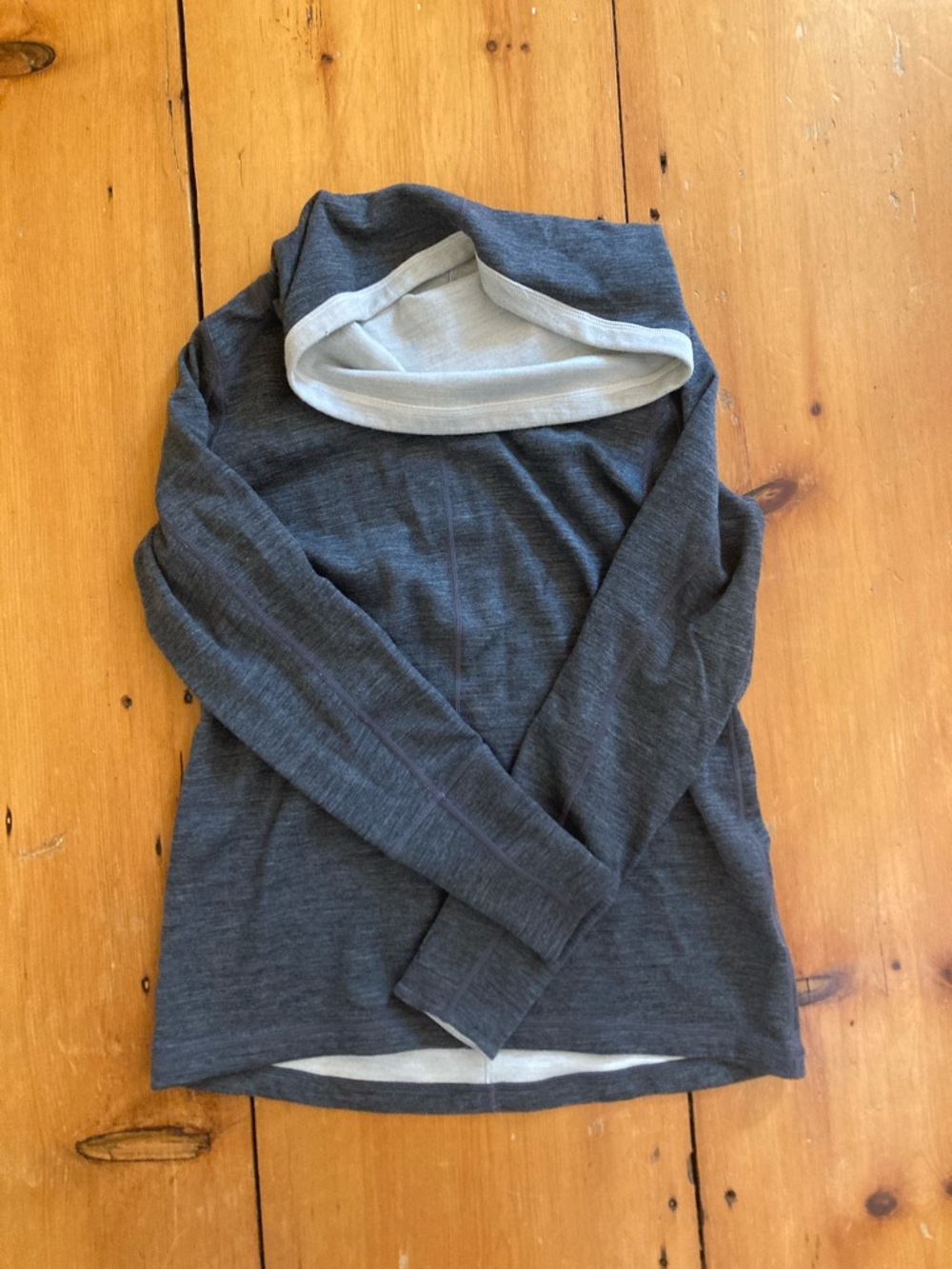 ibex Women’s Hooded Knit Sweater in Charcoal Gray